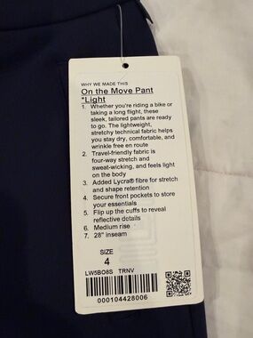 On the Move Pant *Light - Navy Lululemon